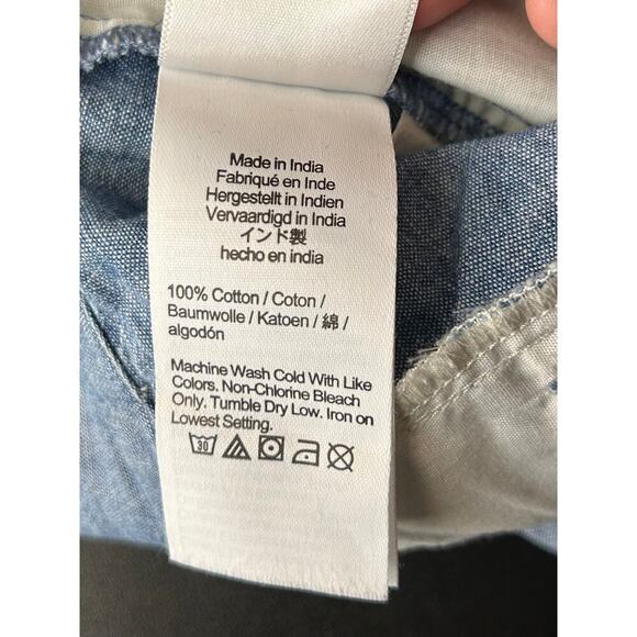 J. CREW Women’s Scalloped Hem Chambray Shorts / Size: 4 - Picture 4 of 6